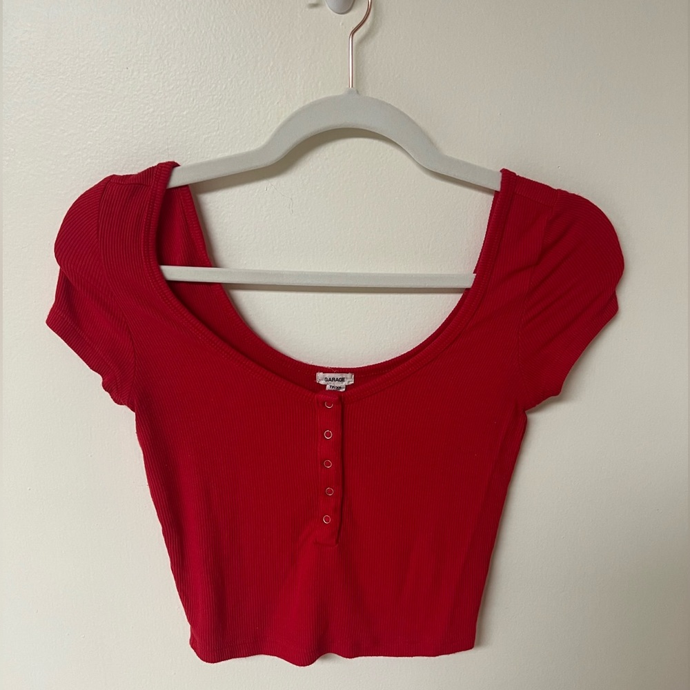 Garage Red Crop Top